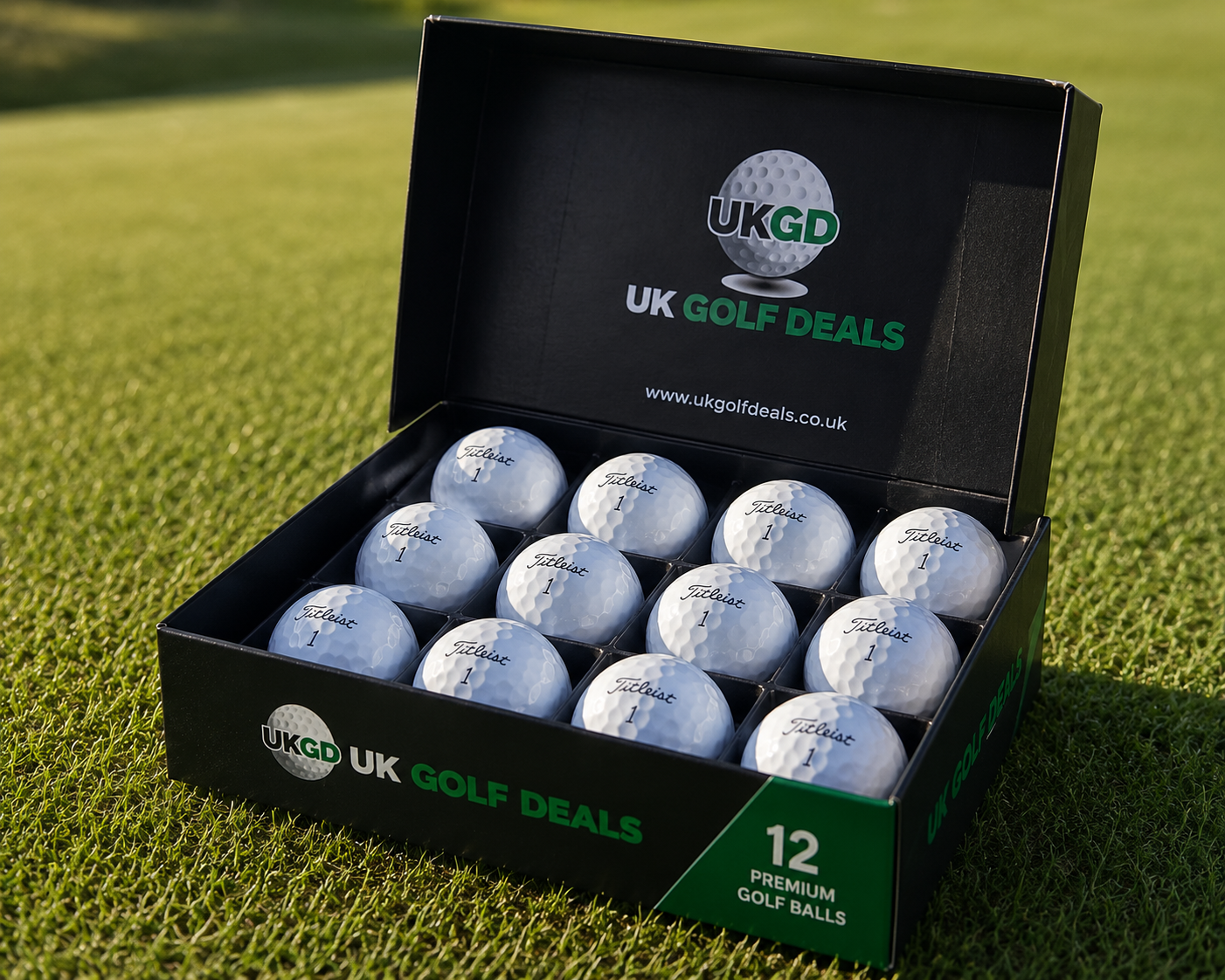 Rows of hand-graded golf balls