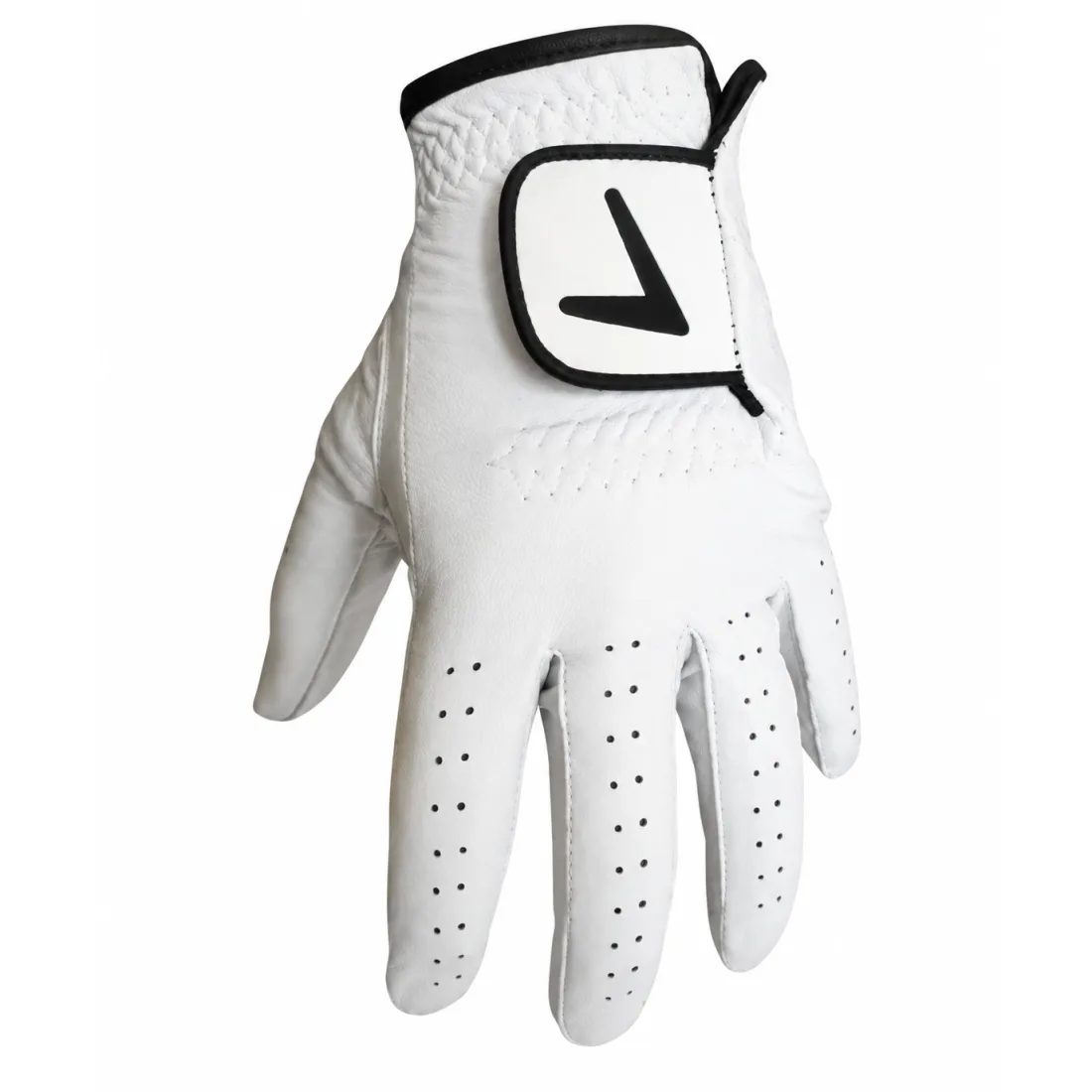 White Cabretta Full Leather Golf Glove