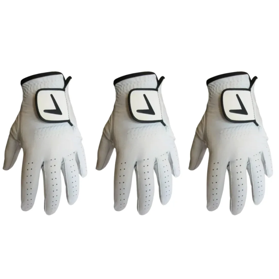 Premium Leather Golf Glove Bundle (3 Gloves)